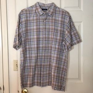 Club Room short sleeve linen/cotton shirt